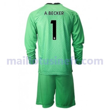 Maillot de Foot Liverpool Alisson Becker 1 Gardien Troisième 2020-21 Manches Longues - Enfant Maillot de Foot Liverpool Alisson Becker 1 Gardien Troisième 2020-21 Manches Longues - Enfant